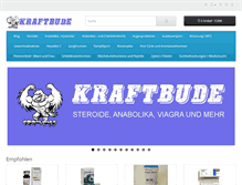 Tablet Screenshot of kraftbude.com